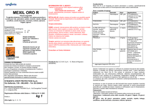 Etichetta 1 del 02/03/2009 - Prodotti fitosanitari