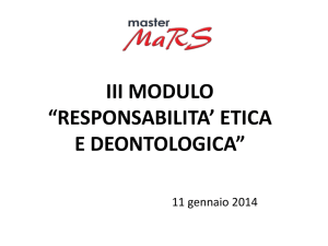 iii modulo “responsabilita` etico