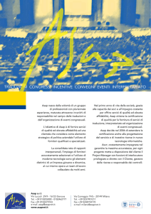 Brochure ASAP - Meeting e Congressi