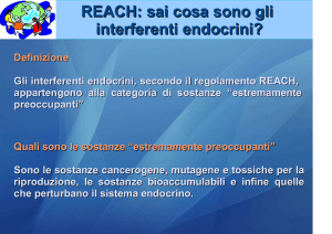 REACH: sai cosa sono gli interferenti endocrini?