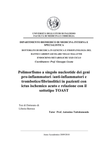 Polimorfismo a singolo nucleotide dei geni pro