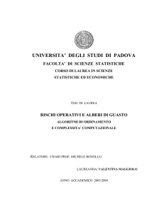 UNIVERSITA` DEGLI STUDI DI PADOVA