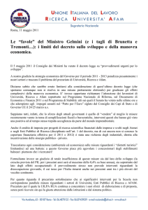Le “favole” del Ministro Gelmini (e i tagli di Brunetta e Tremonti…): i