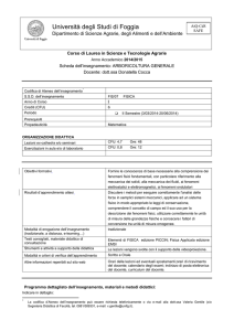 Fisica A.A. 2014-2015 - Università di Foggia