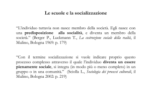 Le scuole e la socializzazione1