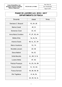 Fisica 2016/2017 - Liceo Majorana Desio
