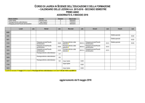 corso di laurea in scienze dell`educazione e della formazione