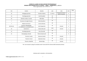 CORSO DI LAUREA IN