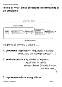 1. problema - Università degli Studi di Roma "Tor Vergata"