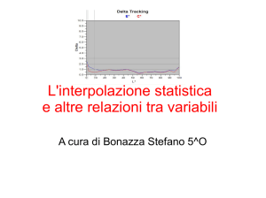 L`interpolazione statistica e altre relazioni tra variabili
