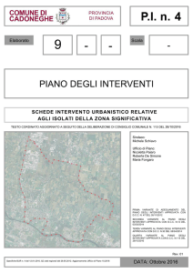 SCHEDE INTERVENTO URBANISTICO RELATIVE AGLI ISOLATI