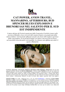 cat power, avion travel, mannarino, afterhours, bud