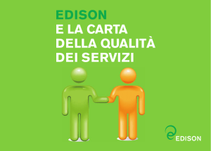 edison e la carta della qualità dei servizi - EDISON