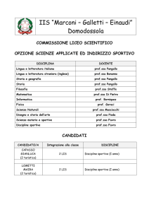 Calendario Esami di Idoneità - Marconi