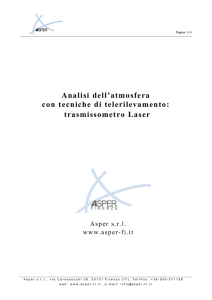 Trasmissometro Laser