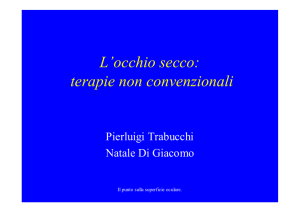 L`occhio secco: terapie non convenzionali