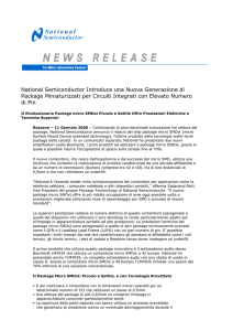 National Semiconductor Introduce una Nuova