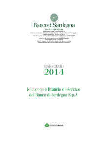 2014 - Banco di Sardegna