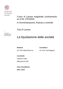 La liquidazione delle società