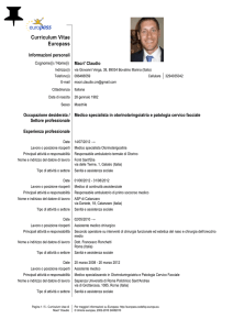 Europass CV - Dott. Claudio Macrì Otorinolaringoiatra