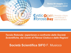 Presentazione Dr. Felice Musicco Open Day Fibrosi Cistica