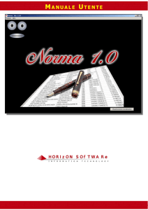 manuale utente - Horizon Software IT