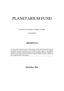 prospetto - Planetarium Fund
