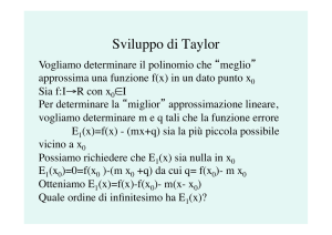 Lezione32:Sviluppo in serie di Taylor(06-05-13)