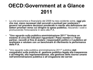 Relazione Zanon: `OECD:Government at a Glance 2011`