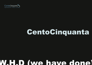 We have done - CentoCinquanta.it
