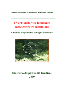 I Verbi della vita familiare - Centro Pastorale Familiare