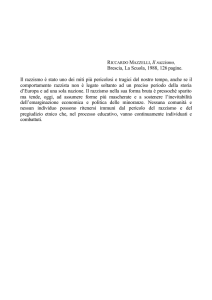 RICCARDO MAZZELLI, Il razzismo, Brescia, La Scuola, 1988, 126