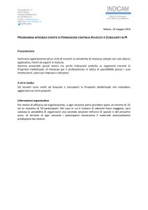 Scarica l`allegato - Ordine dei Consulenti in Proprietà Industriale