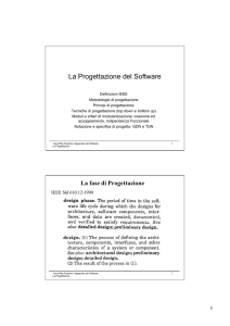 La Progettazione del Software