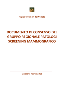 documento di consenso del gruppo regionale patologi screening