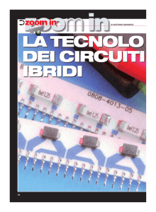 la tecnolo g dei circuiti ibridi la tecnolo g dei circuiti ibridi