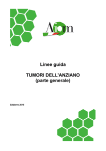 Linee guida TUMORI DELL`ANZIANO