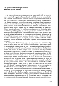 Ugo Spirito: un maestro per la storia del diritto penale