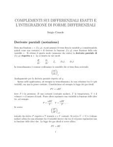 Note sulle forme differenziali e loro integrazione