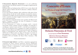 scarica il programma in pdf - Orchestra Filarmonica di Tivoli