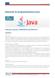 Elementi di programmazione Java
