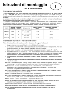 Istruzioni di montaggio I