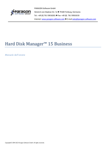 Hard Disk Manager™ 15 Business -