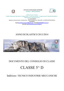 5^ d doc di presentazione all`esame di stato