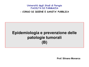 Epidemiologia e prevenzione delle patologie tumorali (B)