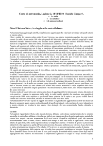 Corso di astronomia, Lezione 2, 18/11/2010. Daniele Gasparri.