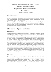 Programma del Corso - INFN