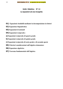 01) Equazioni risolubili mediante la decomposizione in fattori 02