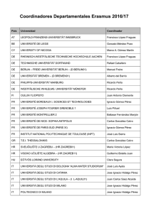 Lista de coordinadores departamentales (curso 2016-17)
