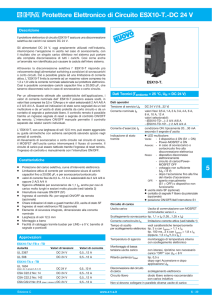 Protettore Elettronico di Circuito ESX10-T.-DC 24 V 5